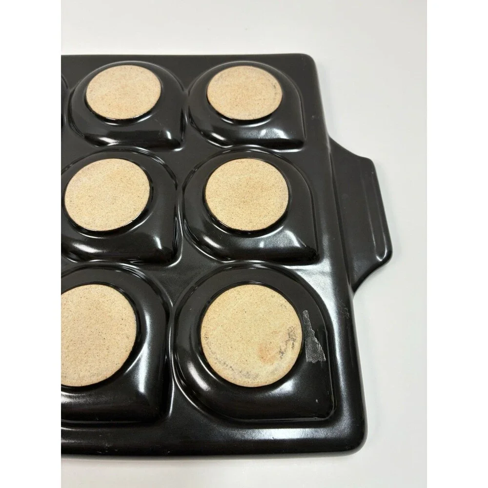 2 Martha Stewart Collection Ceramic Seafood Rack Grill Grids Tray Cookware